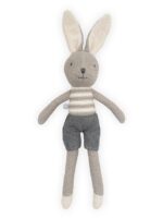 Jollein 037-001-65366 Stofftier Kuscheltier Hase Kaninchen Junge Joey grau 50 cm – Bild 6