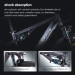 27M201 E-Bike Elektrofahrrad 27.5 „ Fette Reifen Elektrofahrrad mit Mittelmotor Max. Reichweite bis zu 150km, Mountainbike All Terrain mit 9 Gängen, City E-Bike Herren Damen