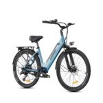 MileCity1 26" E-Bike für Erwachsene, 7 Gang Elektrofahrrad mit Austauschbarem 36V 13Ah Akku, 25 km/h und 80–100km Reichweite E-Bike für Städtische Pendler, IP65 Wasserdicht