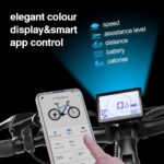 27M201 E-Bike Elektrofahrrad 27.5 „ Fette Reifen Elektrofahrrad mit Mittelmotor Max. Reichweite bis zu 150km, Mountainbike All Terrain mit 9 Gängen, City E-Bike Herren Damen