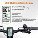 SAXONETTE E Bike 28 Zoll Ebike mit Mittelmotor 250 Watt 90NM, Elektro Fahrrad Erwachsene mit 36V 14.5Ah Akku, 120KM Lange Range, 10 Gäng Pedelec Electric Bike für Damen und Herren/Männer