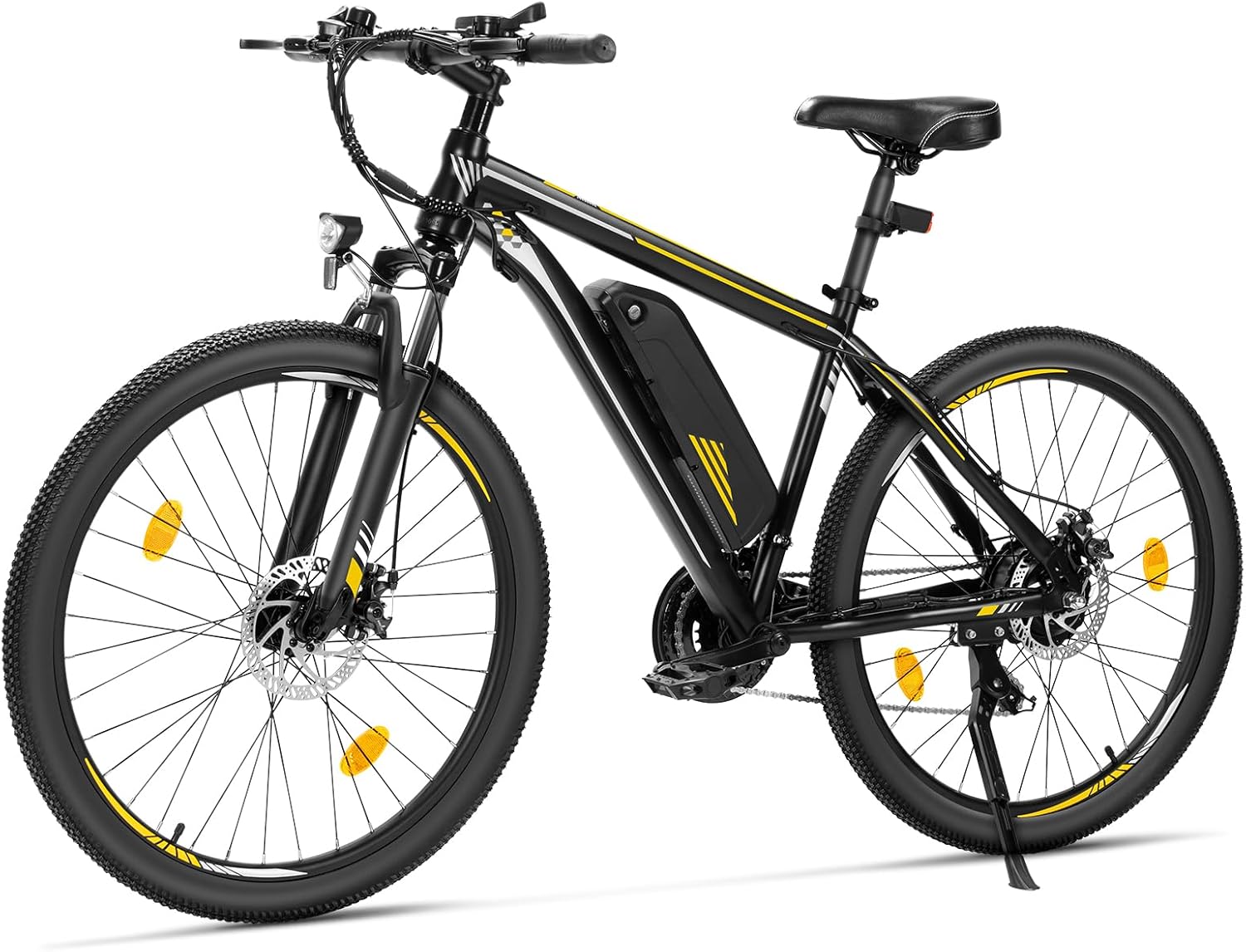 71Uf576mvaL._AC_SL1500 Touroll U1 E-Bikes, 26/29 Zoll E Bike Herren Damen mit Abnehmbarer 36V 13Ah Akku, 250W Motor MTB, E-Mountainbike mit 21 Gang, Elektrofahrrad Reichweite über 65KM, CST Off-Road-Reifen
