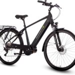SAXONETTE E Bike 28 Zoll Ebike mit Mittelmotor 250 Watt 90NM, Elektro Fahrrad Erwachsene mit 36V 14.5Ah Akku, 120KM Lange Range, 10 Gäng Pedelec Electric Bike für Damen und Herren/Männer