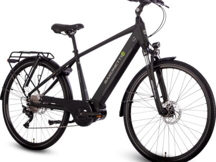 SAXONETTE E Bike 28 Zoll Ebike mit Mittelmotor 250 Watt 90NM, Elektro Fahrrad Erwachsene mit 36V 14.5Ah Akku, 120KM Lange Range, 10 Gäng Pedelec Electric Bike für Damen und Herren/Männer