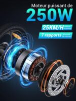 MilePort 1 Elektrofahrrad Für Erwachsene, 250W Klappbares Elektrofahrrad Mit 36V 13AH Abnehmbarem Akku, Geschwindigkeit 25KM/H und Reichweite 100KM, 20„* 3.0“ Fetter Reifen E-Bikes Für Stadtpendler