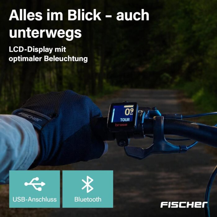 Fischer E-Bike MTB Montis 10.0i Ultimate Elektrofahrrad für Damen und Herren, RH 43, Mittelmotor 90 Nm, 36 V Akku