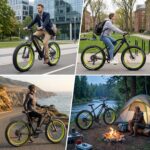 E-Bike Elektrofahrrad für Herren/Damen, 250W 25 km/h E-Mountainbike mit Batterie, Starker Motor, Kettenschaltung, Hydraulische Federgabel Pedelec